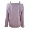 FELPA COLLO AMPIO CON SPALLINA NOUMENO CONCEPT N-F141-10134 129