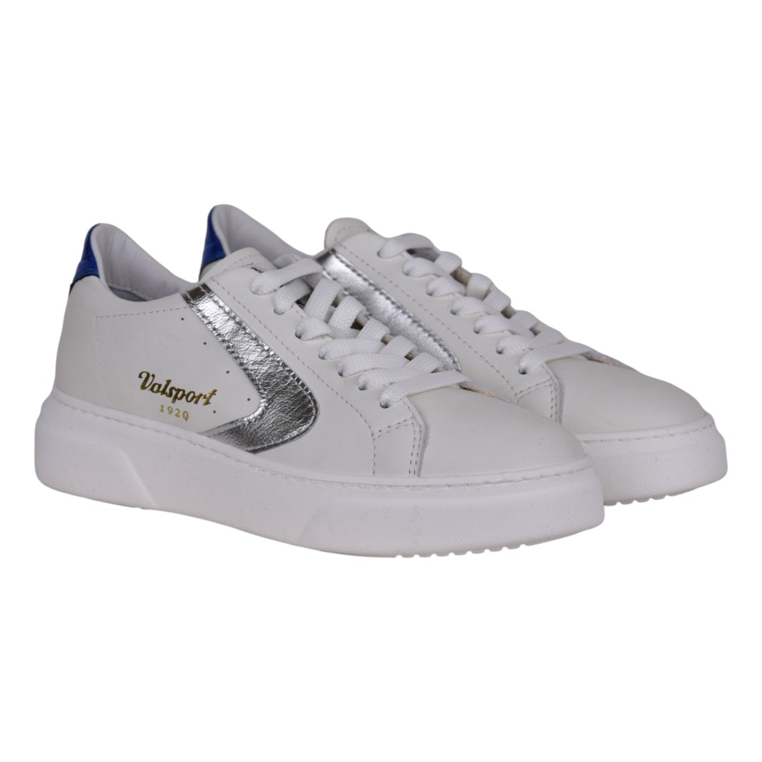 SNEAKERS TOURNAMENT-UP INS.LAMINATO VALSPORT VT2215W B.CO/SILVER