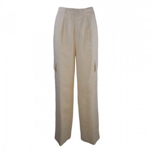 PANTALONE PALAZZO TASCHE LATER. SO ALLURE D6017 BUTTER