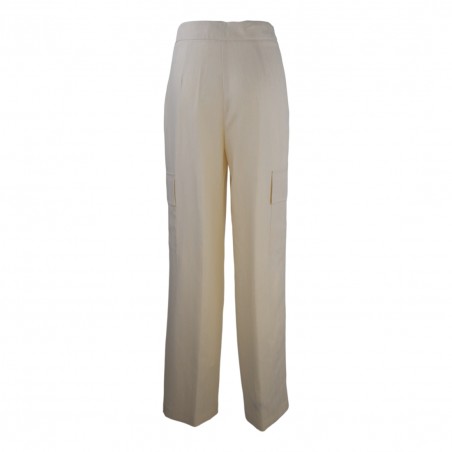 PANTALONE PALAZZO TASCHE LATER. SO ALLURE D6017 BUTTER