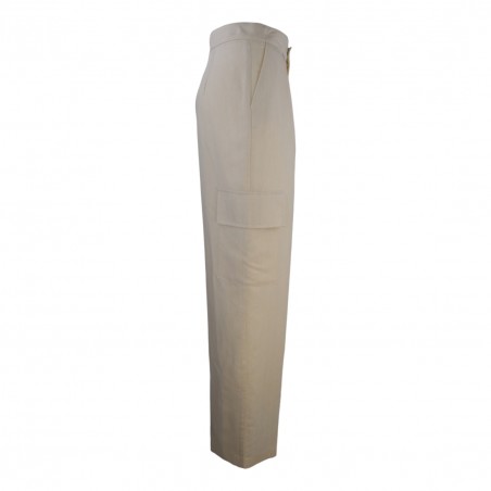 PANTALONE PALAZZO TASCHE LATER. SO ALLURE D6017 BUTTER