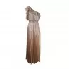 ABITO PLISSE VOLANT SO ALLURE L1045 CHAMPAGNE
