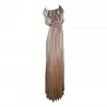 ABITO PLISSE VOLANT SO ALLURE L1045 CHAMPAGNE
