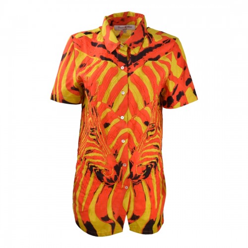 SHIRT GLORIA ZEBRA CONNOR & BLAKE GLORIA ORANGE