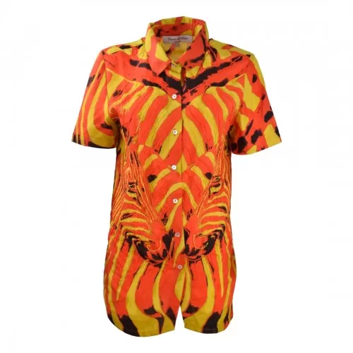 SHIRT GLORIA ZEBRA CONNOR & BLAKE GLORIA ORANGE