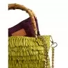 BORSA RETTANGOLARE PICCIOLA CON FRANGIA LUNGA CHICA SMERALDO LIME
