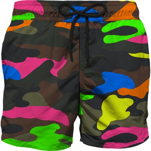 ULTRALIGHT SWIM SHORT MIM MULTI FLUO 54 MC2 SAINT BARTH LIGHTING 00366D