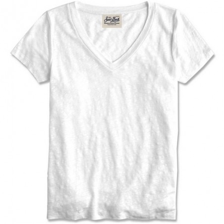 V-NECK T-SHIRT MC2 SAINT BARTH ELOISE 00384D