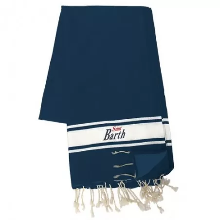 TELO MARE LATO SPUGNA BLUE NAVY MC2 SAINT BARTH FOUTASPONGE 00194D