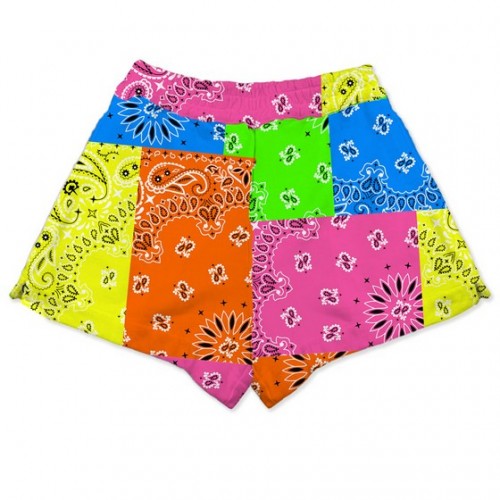 WOMEN SHORT BANDANA ROUND COLOR FLUO MC2 SAINT BARTH CATE 00320D