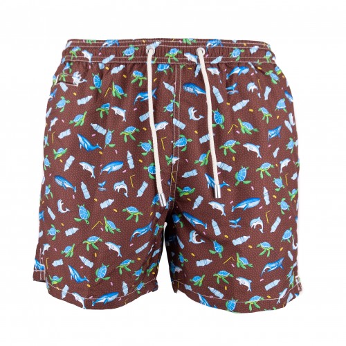 ULTRALIGHT SWIM SHORT MARINE ECO WORLD MC2 SAINT BARTH LIGHTINGMICRO  00507B
