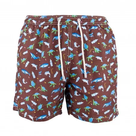 ULTRALIGHT SWIM SHORT MARINE ECO WORLD MC2 SAINT BARTH LIGHTINGMICRO  00507B