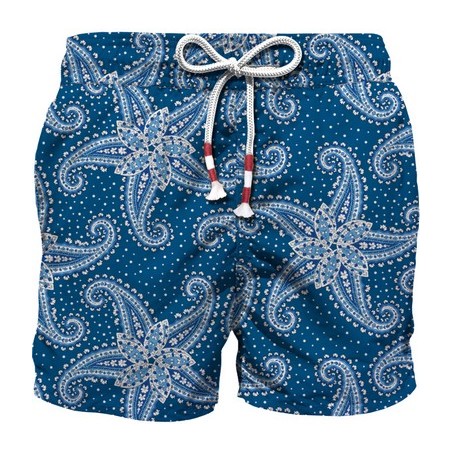 ULTRALIGHT SWIM SHORT PAISLEY STAR 61 MC2 SAINT BARTH LIGHTINGMICRO 00374D