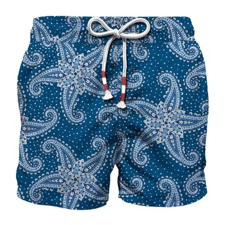 ULTRALIGHT SWIM SHORT PAISLEY STAR 61 MC2 SAINT BARTH LIGHTINGMICRO 00374D