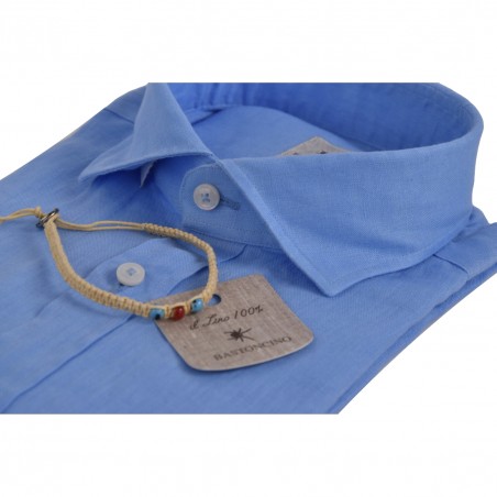 CAMICIA IN LINO BASTONCINO B050.164 03