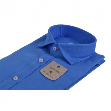 CAMICIA CLASSICA IN LINO BASTONCINO B050.164 04