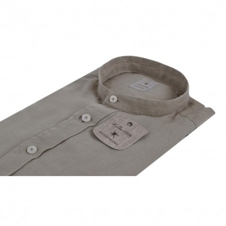 CAMICIA IN LINO BASTONCINO B050.COREANO 06