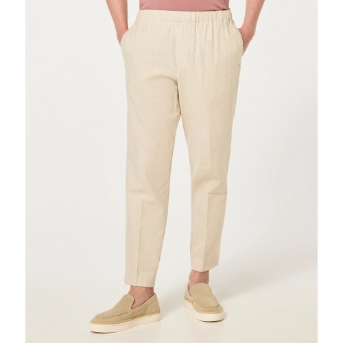 PANTALONE LOOSE FIT CRUNA BURANO.1113 ECRU