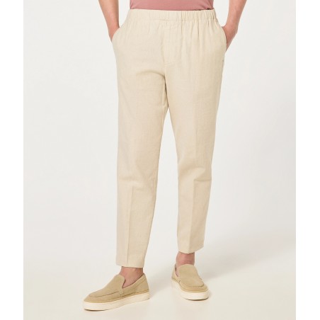 PANTALONE LOOSE FIT CRUNA BURANO.1113 ECRU