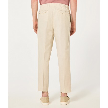 PANTALONE LOOSE FIT CRUNA BURANO.1113 ECRU