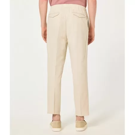 PANTALONE LOOSE FIT CRUNA BURANO.1113 ECRU