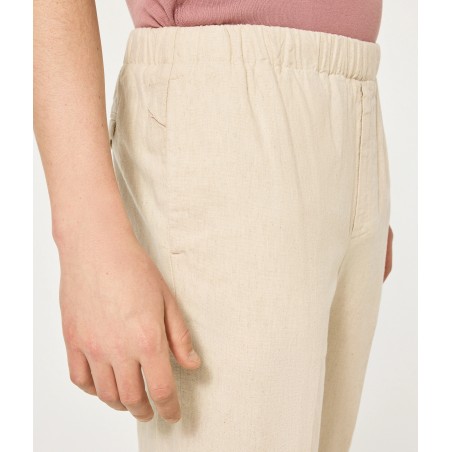 PANTALONE LOOSE FIT CRUNA BURANO.1113 ECRU