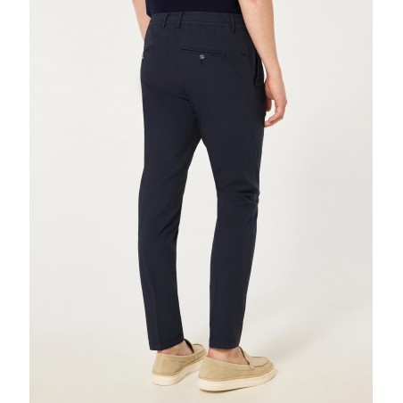 PANTALONE SLIM COULISSE CRUNA MITTE.1101 BLU