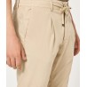 PANTALONE SLIM COULISSE CRUNA MITTE.1101 BURRO