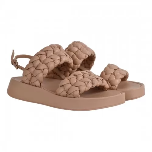 SANDALO IN NAPPA FOULARD ASH VOYAGEBIS03 SKIN