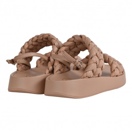 SANDALO IN NAPPA FOULARD ASH VOYAGEBIS03 SKIN