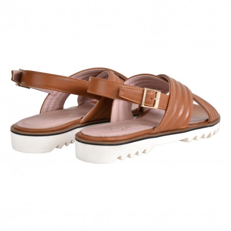 SANDALO IN NAPPA SITON 2322 CUOIO