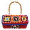 BORSA NOTO MEDIA CROCHET LA MILANESA NOTOM ROSSO