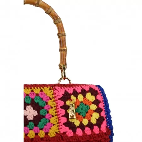 BORSA NOTO MEDIA CROCHET LA MILANESA NOTOM ROSSO