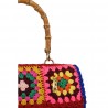 BORSA NOTO MEDIA CROCHET LA MILANESA NOTOM ROSSO