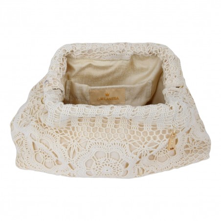 BORSA TAORMINA LA MILANESA TAOE ECRU