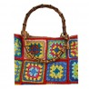 BORSA CROCHET GRANDE DUE MANICI LA MILANESA XC1R ROSSO