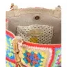 BORSA CROCHET GRANDE DUE MANICI LA MILANESA XC1R ROSSO