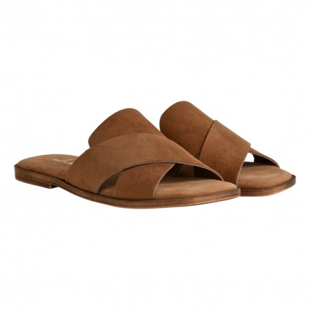 CIABATTA CAMOSCIO J.O.LUXURY STYLE 5990 CUOIO