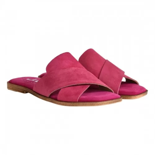 CIABATTA CAMOSCIO J.O.LUXURY STYLE 5990 FUXIA