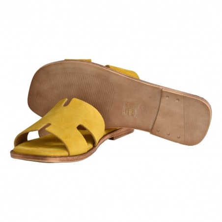 CIABATTA CAMOSCIO J.O.LUXURY STYLE 6016 GIALLO