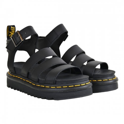 SANDALO 3 CINTURINI DR. MARTENS BLAIRE BLACK
