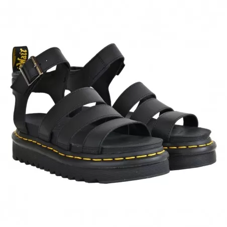 SANDALO 3 CINTURINI DR. MARTENS BLAIRE BLACK