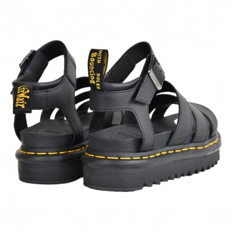 SANDALO 3 CINTURINI DR. MARTENS BLAIRE BLACK