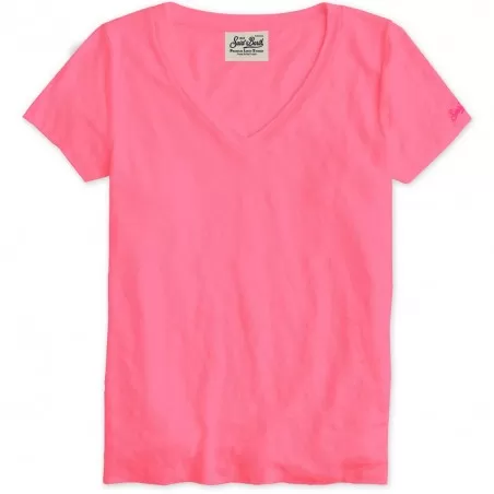 V-NECK T-SHIRT 25 FLUO MC2 SAINT BARTH ELOISE 00002D