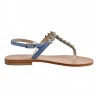 SANDALO IN NAPPA CON MICROCRISTALLI PAOLA FIORENZA FB956 RIVIERA