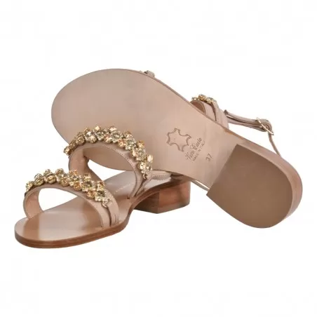 SANDALO IN NAPPA CON MICROCRISTALLI PAOLA FIORENZA FB968 MISIA