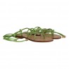 SANDALO GLADIO CON MICROCRISTALLI PAOLA FIORENZA FD21 VERDE