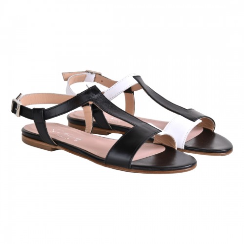 SANDALO IN VITELLO SITON 2302 NERO