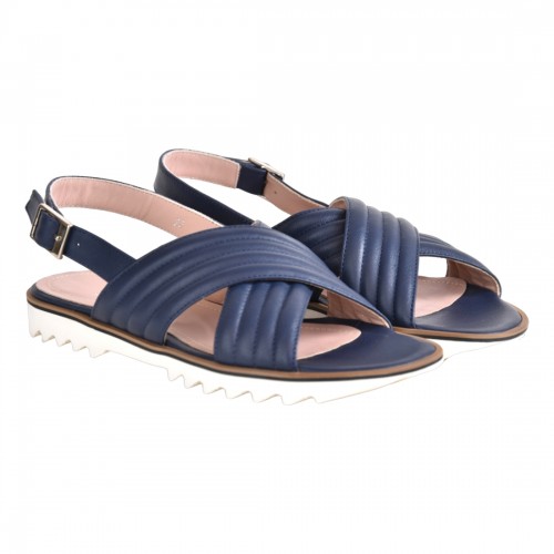 SANDALO IN NAPPA SITON 2322 BLUNAVY