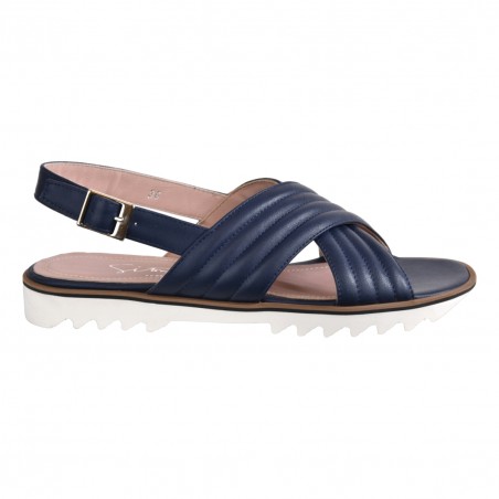 SANDALO IN NAPPA SITON 2322 BLUNAVY